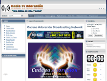Tablet Screenshot of cadena-adoracion.com